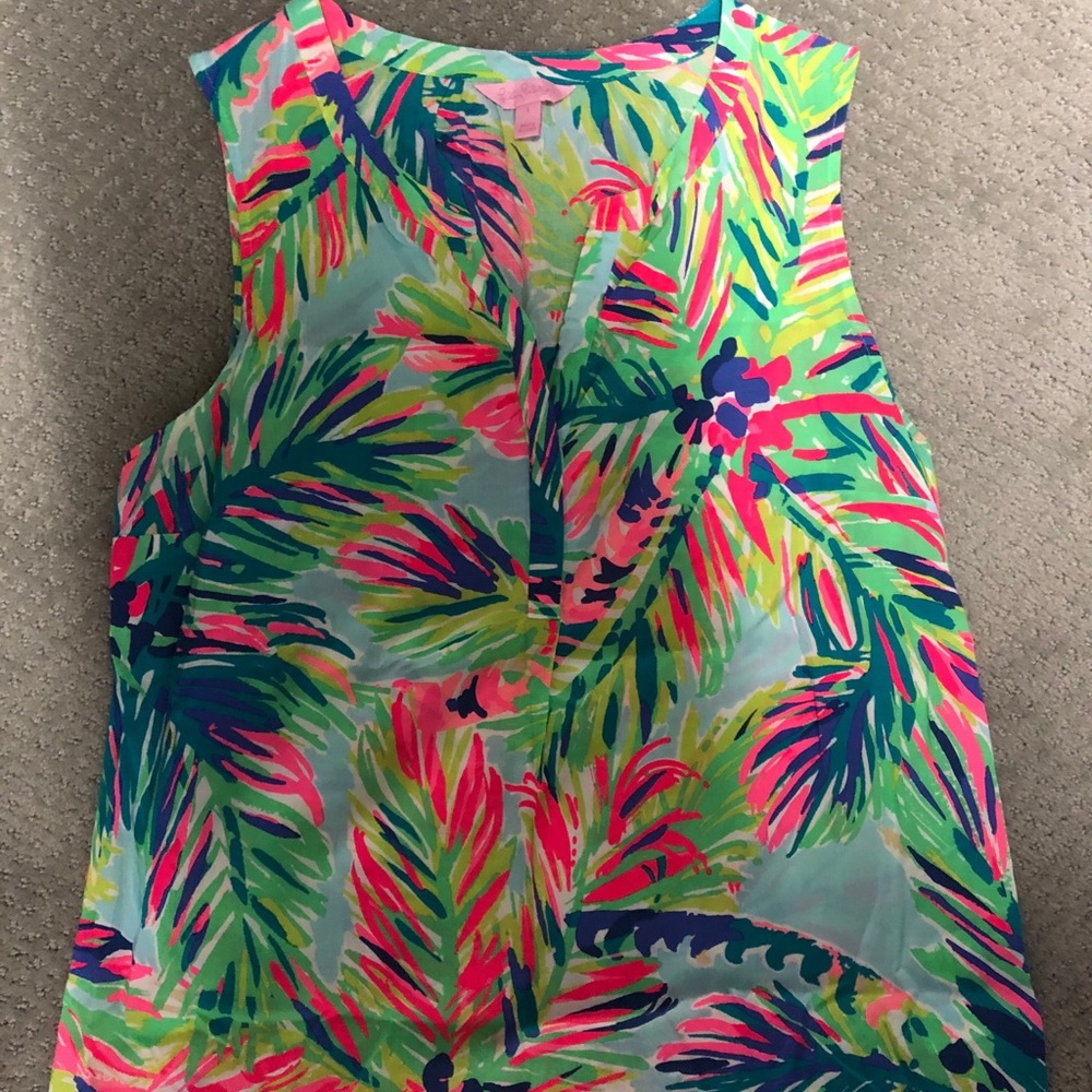 Lilly Pulitzer Palm Print Tank Top
